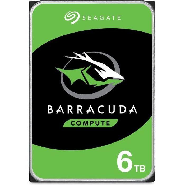 SEAGATE - Disque dur Interne HDD - BarraCuda - 6To - 5 400 tr/min - 3.5 - Paloma Tech