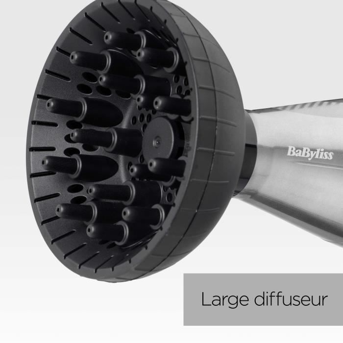 Seche-cheveux - BaByliss - 6000E Pro Digital 2200 - Technologie Ionique et Céramique - Fabriqué en Italie