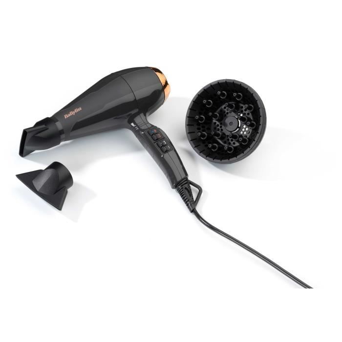 Seche-cheveux - BaByliss - 6719DE Air Pro 2200 - Perfomance qualité pro brillance - Fabriqué en Italie