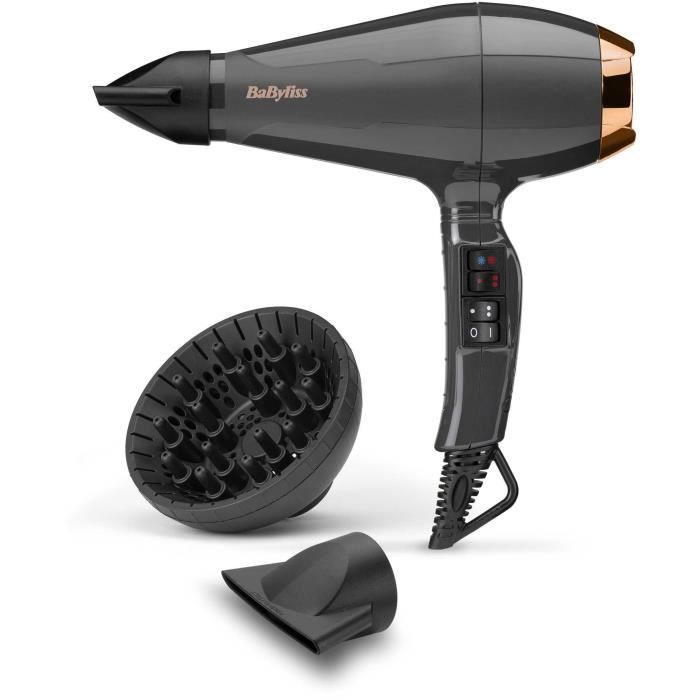 Seche-cheveux - BaByliss - 6719DE Air Pro 2200 - Perfomance qualité pro brillance - Fabriqué en Italie