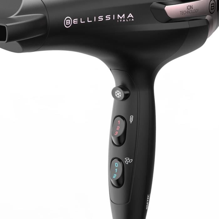 Seche Cheveux - Bellissima - Ionique S9 2300W - Pour Cheveux Lisses et Ondulés - 2 Vitesses 3 Températures