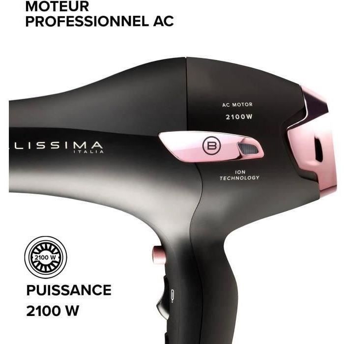 Seche Cheveux - Bellissima - Professionnel Ionique Léger P7 3000 - Concentrateur + Diffuseur - 3 Températures