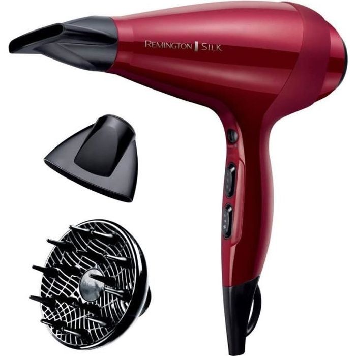 Seche-Cheveux Remington AC9096 Silk Ionique Grille Céramique Protéine de Soie Moteur AC Professionnel Fonction turbo