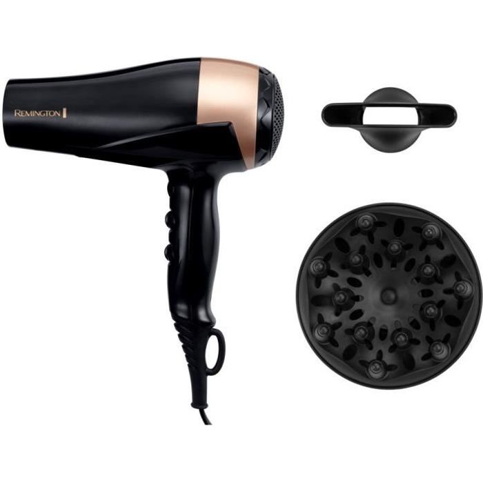 Seche-cheveux Remington D6098 - 2200W Ionique - Brillance Cheveux Naturels et Colorés