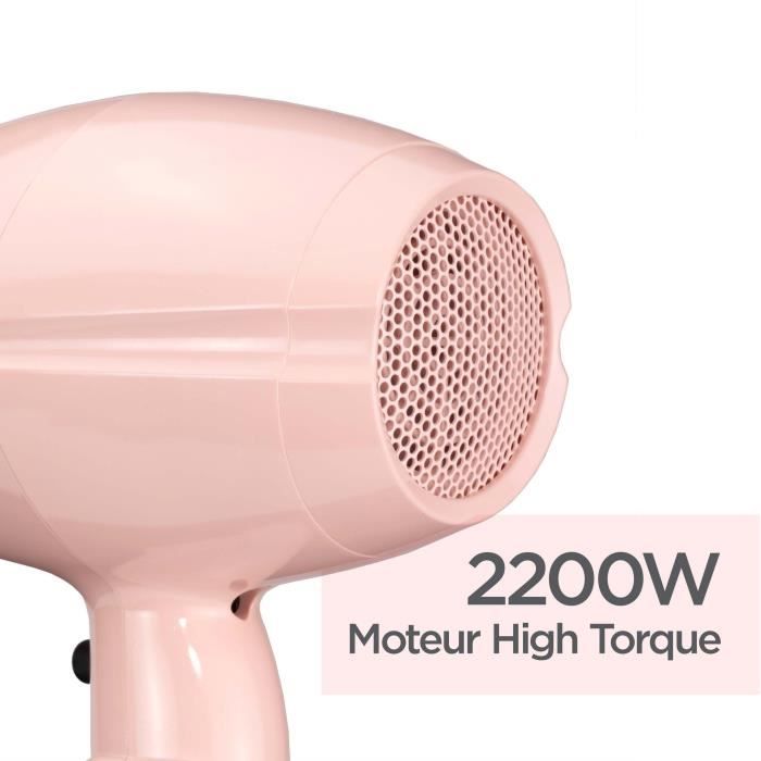 Seche-cheveux Rose Blush 2200 Design BaByliss 5337PRE 2200W Moteur DC - Rose