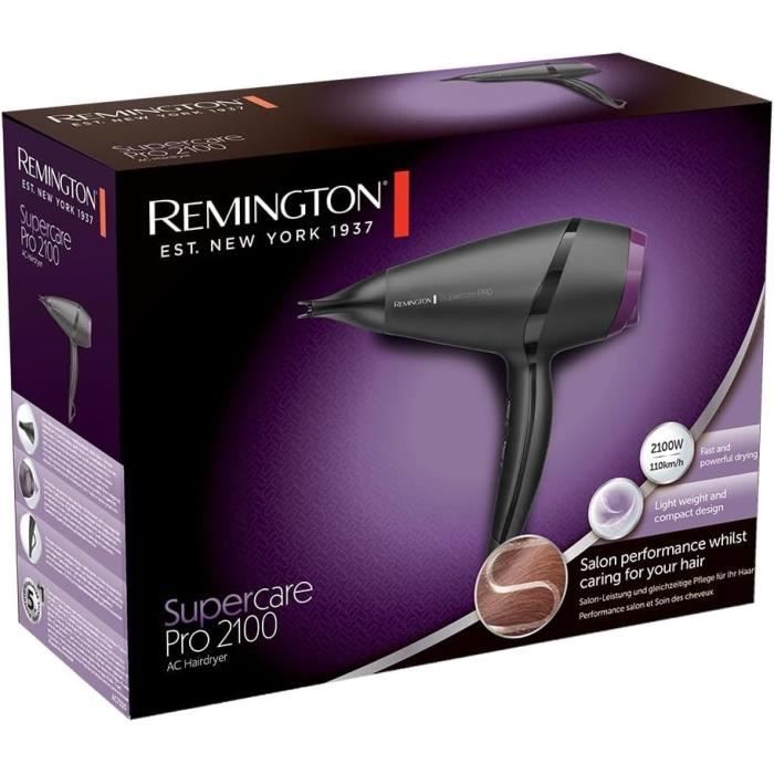 Seche-cheveux Supercare Pro 2100 REMINGTON AC7100 2100W 3 températures concentrateur fin inclus