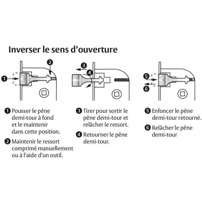 Serrure a encastrer a clé - YALE - Y75R-A40/B/SC - Axe 40 mm coffre 135 mm - Certifié NF Niveau 2 - Blanc Gâche