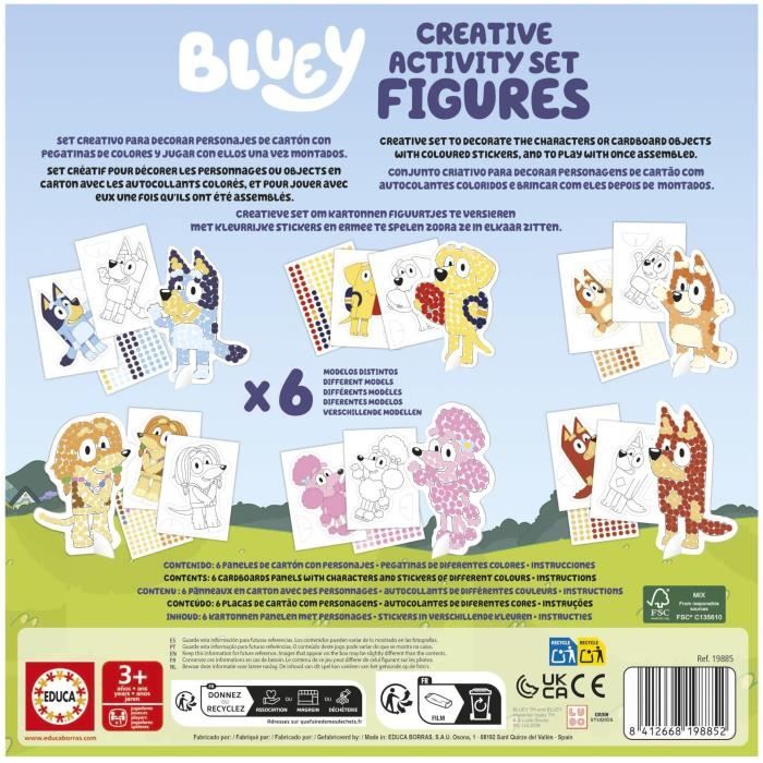 Set créatif - EDUCA - Bluey Creative Activity Set 3D