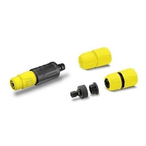 Set lance d'arrosage - KARCHER - Jaune - 2 formes de jets - aquastop KARCHER