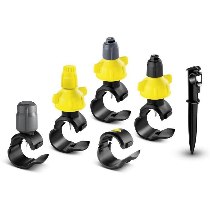 Set micro-asperseurs - KARCHER - 5 Goutteurs - 10 Micro Asperseurs - 10 Colliers réparateurs KARCHER