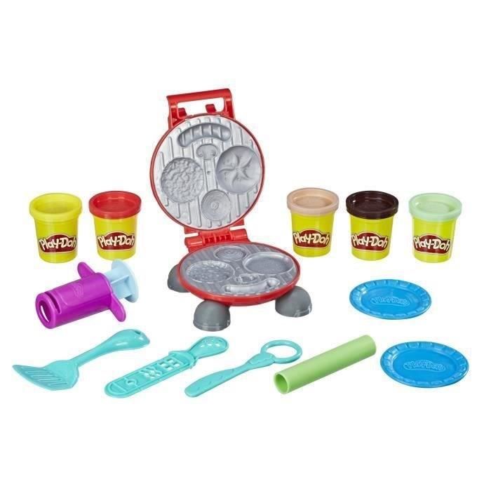 Set pâtes a modeler - PLAYDOH - Burger Party - Accessoires pour créer des hamburgers et hot-dogs - Des 3 ans