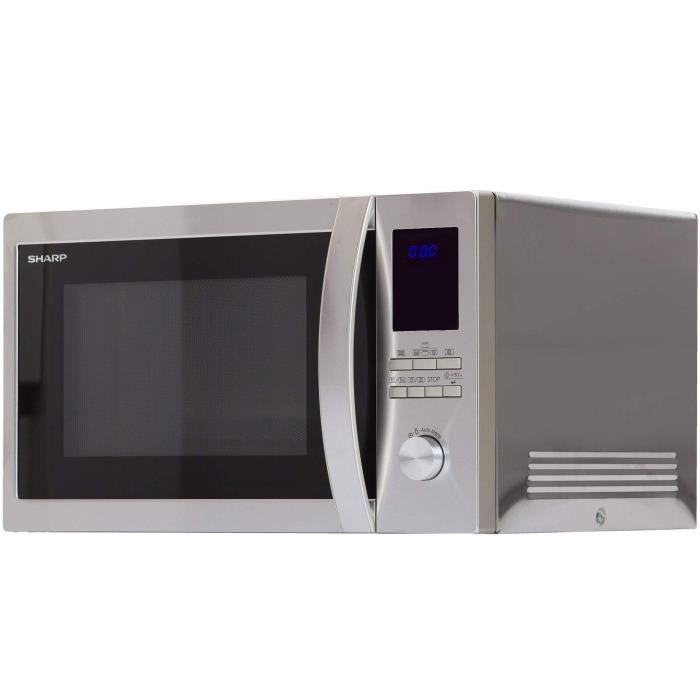 SHARP R-922STWE - Micro ondes grill Inox - 32 L - 1000 W - Grill 1100 W - Four 2500 W - Pose libre SHARP