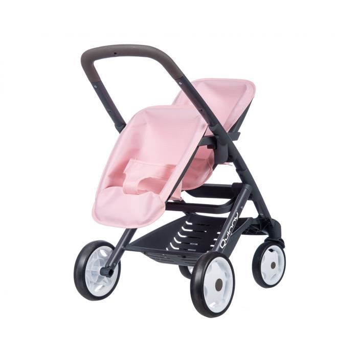 Smoby - Maxi Cosi - Pousette jumeaux - Poupée 42 cm Maximum - Rose - Des 3ans