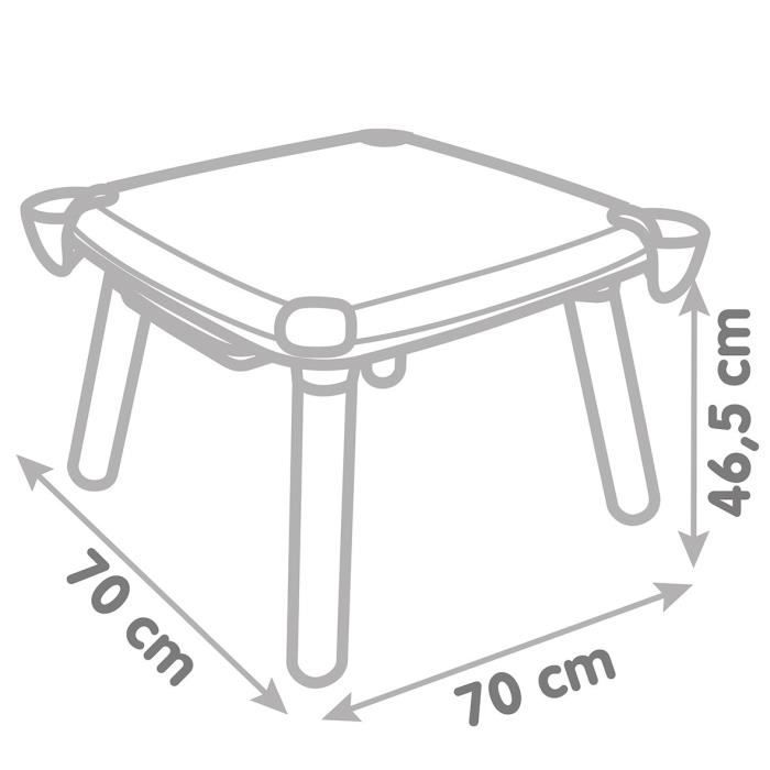 Smoby - Table enfant Créative - Feutre effacable pour la table + 2 grandes feuilles de coloriage - 3 rangements