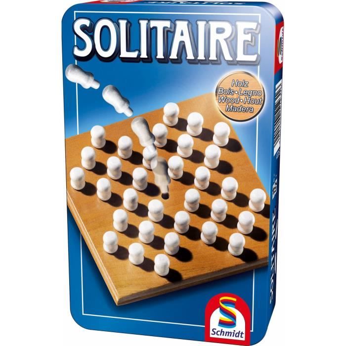 Solitaire - Jeux de Société - SCHMIDT SPIELE - Testez votre patience et votre stratégie avec ce jeu de solitaire!