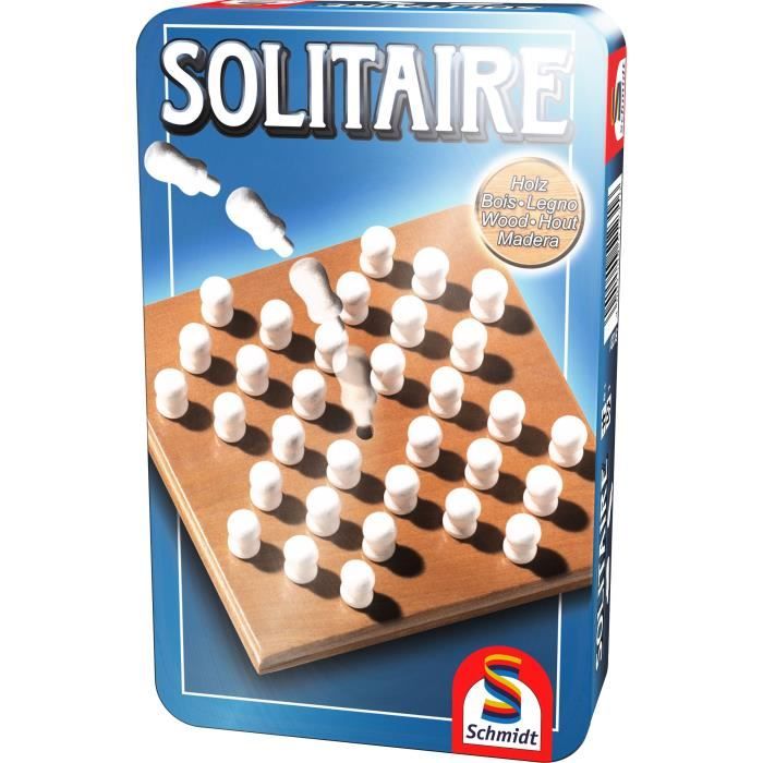 Solitaire - Jeux de Société - SCHMIDT SPIELE - Testez votre patience et votre stratégie avec ce jeu de solitaire!