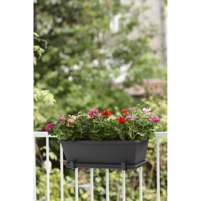 Soucoupe Jardiniere Barcelona Anthracite 50 cm - ELHO - Barcelona - Plastique - Rond - Non percé ELHO