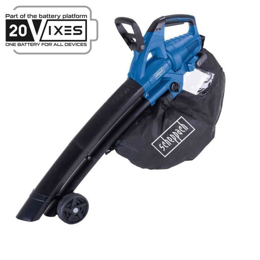 Souffleur/aspirateur de feuilles sans fil SCHEPPACH BC-BLV720-X 20V IXES - Débit 210km/h - 45L - sans batterie