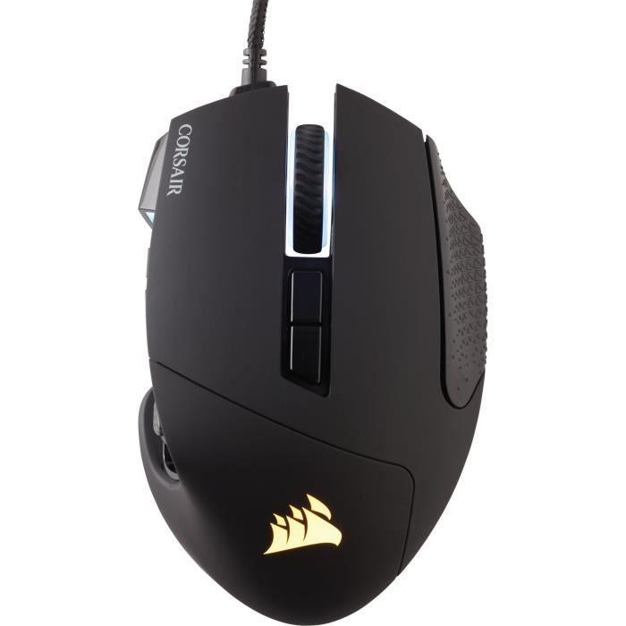 CORSAIR Souris Gamer SCIMITAR RGB ELITE - 18 000 DPI - Noir (CH - 9304211 - EU) - Paloma Tech