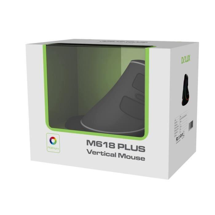 SOURIS FILAIRE DELUX M618 PLUS VERSION RGB 4000 dpi. - Paloma Tech