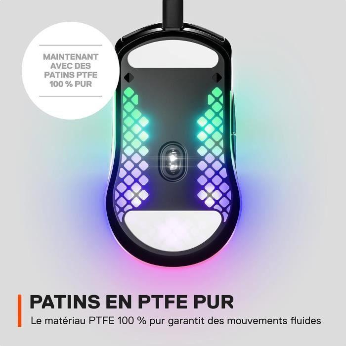 Souris gamer filaire ultra légere - STEELSERIES - AEROX 3 (2022) EDITION ONYX - Noir - Paloma Tech