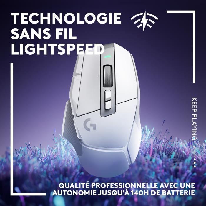 Souris Gaming Sans Fil - LOGITECH G - G502 X LIGHTSPEED - Boutons Hybrides LIGHTFORCE - Port USB - C - Blanc - Paloma Tech