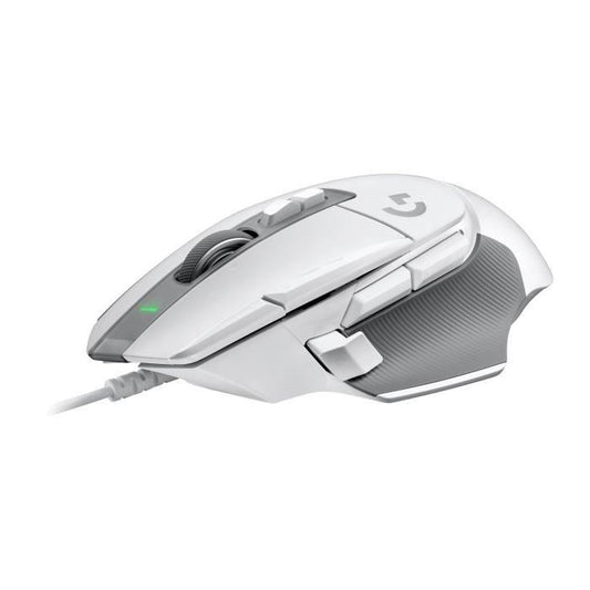 Logitech - G502 X Souris Gaming Filaire - LIGHTFORCE boutons primaires hybrides optique - mécanique, capteur gaming HERO 25K - Blanc - Paloma Tech