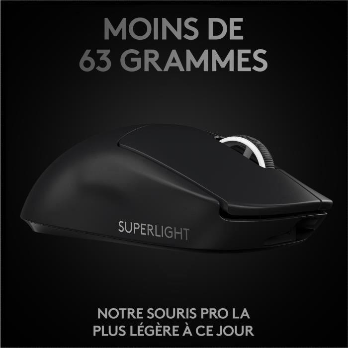 Souris Gaming sans fil - LOGITECH G - PRO X SUPERLIGHT - Noir - Paloma Tech