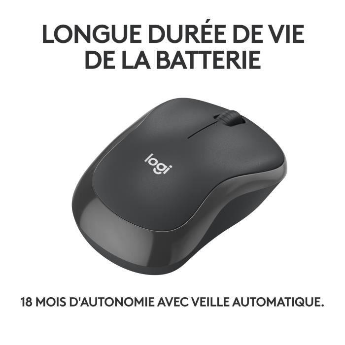 Souris Sans fil - LOGITECH - M240 - Bluetooth - Compacte - Portable - Suivi fluide - Graphite - Paloma Tech