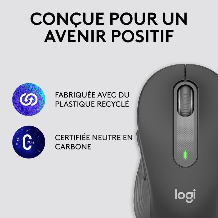 Souris Logitech Sans Fil  Signature M650 Silencieuse, Bluetooth - Gris graphite LOGITECH