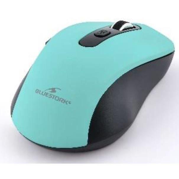 Souris sans fil - BLUESTORK - M - WL - OFF70 - GREEN - Rechargeable - 800/1200/1600 DPI - 6 boutons - Vert menthe - Paloma Tech