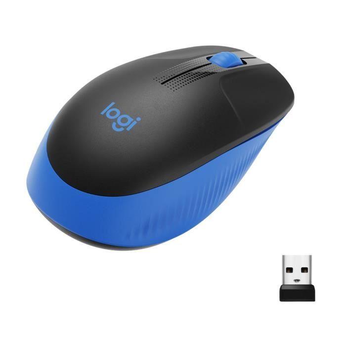 Souris sans fil - Logitech - M190 ergonomique - Bleu - Paloma Tech