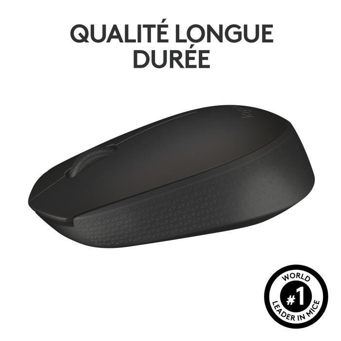 LOGITECH - Souris Sans Fil Ambidextre M171 - Noir - Paloma Tech