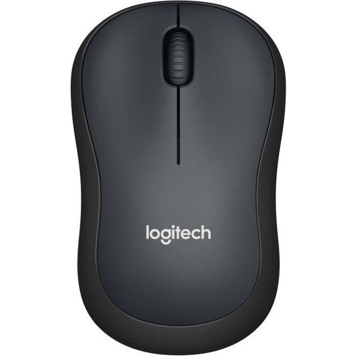 LOGITECH Souris Silencieuse M220 Silent - Sans Fil - Gris/Noir - Paloma Tech