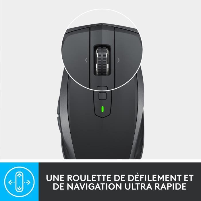 Souris sans fil - LOGITECH - MX Anywhere 2S - Noir - Paloma Tech