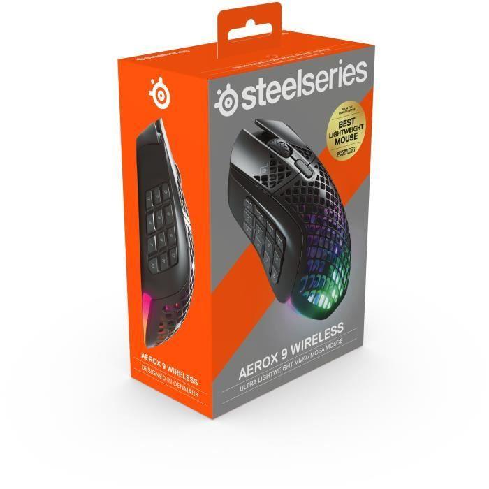 Souris gamer - STEELSERIES - Aerox 9 Wireless Gaming Mouse - Paloma Tech