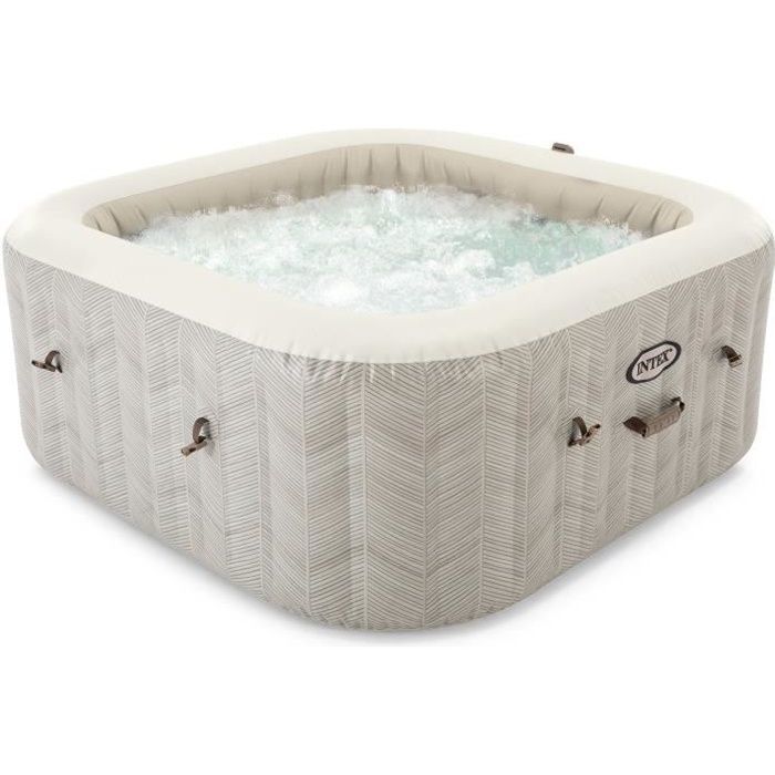 Spa gonflable INTEX - Chevron - 173 x 173 x 71 cm - 4 places - Carré - 28446EX INTEX