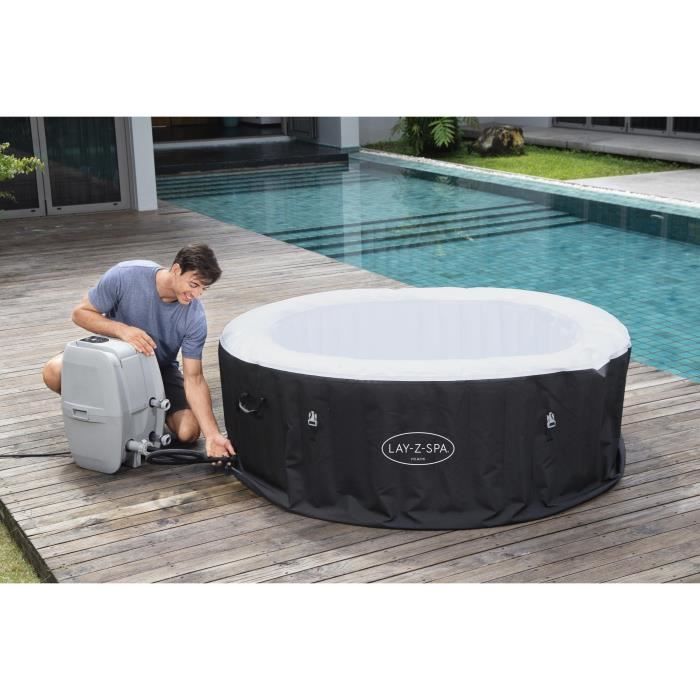 Spa gonflable rond Lay-Z-Spa Miami - BESTWAY - 180 x 66 cm - 2 a 4 places - 120 Airjet BESTWAY