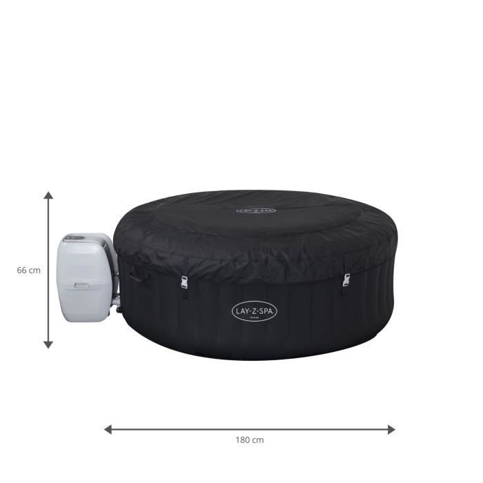 Spa gonflable rond Lay-Z-Spa Miami - BESTWAY - 180 x 66 cm - 2 a 4 places - 120 Airjet BESTWAY