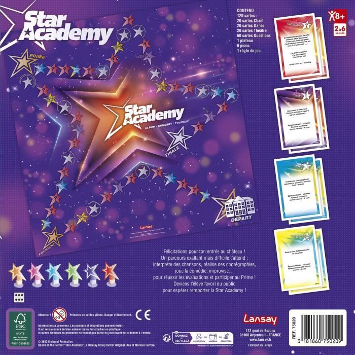 STAR ACADEMY - LE JEU - Jeu de société