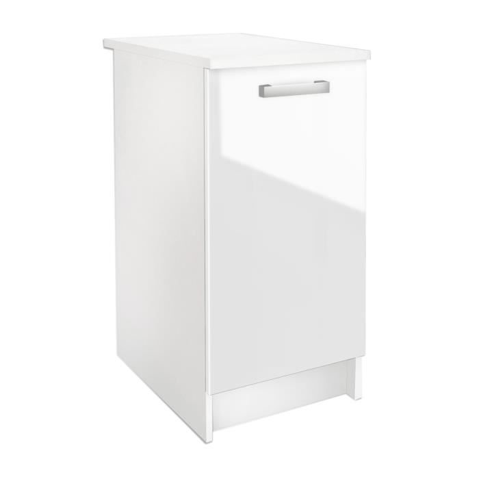 START Caisson bas de cuisine L 40 cm - Blanc brillant