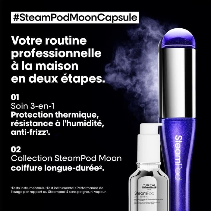 Steampod 4.0 Edition Limitée Moon Capsule - Lisseur-Boucleur Vapeur - Plaque en céramique haute résistance