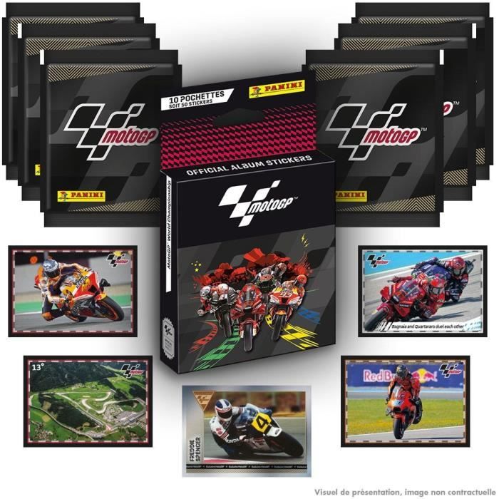 Stickers Moto GP - Collection Panini - Blister 10 pochettes