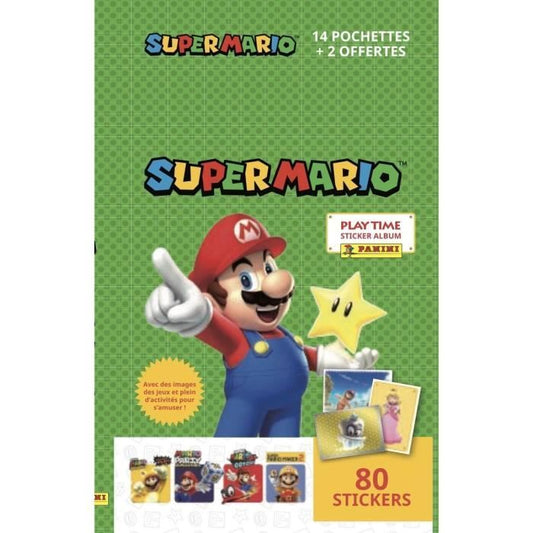 Stickers Super Mario - PANINI - Collection de 368 stickers avec Luigi Yoshi Peach Waluigi Bowser Bowser Jr.