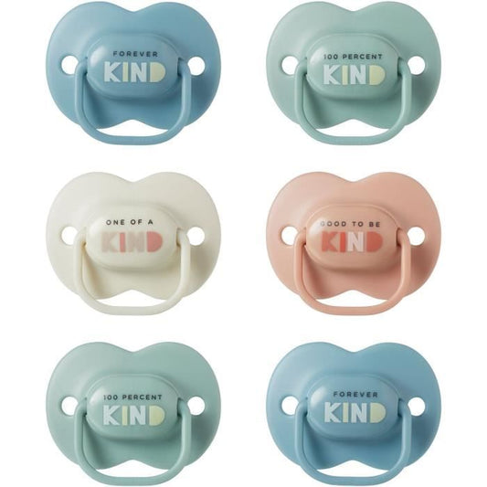 Sucettes - TOMMEE TIPPEE - 6-18 Mois - Lot de 6 - Forme Orthodontique Symétrique Silicone sans BPA