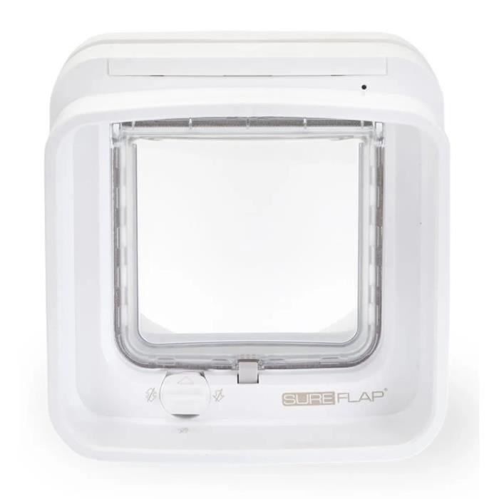 SUREFLAP Chatiere a puce électronique DualScan - Blanc - 142 mm x 120 mm (Mémorisation d'un maximum de 32 puces) SUREFLAP