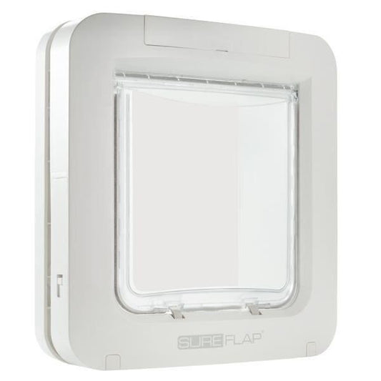 SUREFLAP Grande chatiere a puce électronique - Blanc -  178 mm x 170 mm (Mémorisation d'un maximum de 32 puces) SUREFLAP