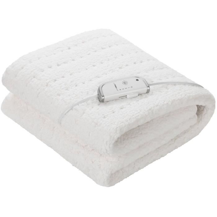 Surmatelas chauffant extra moelleux en polaire - MEDISANA - HU 672 - Chauffe-lit - 4 reglages - 3 minuteries - Lavable MEDISANA