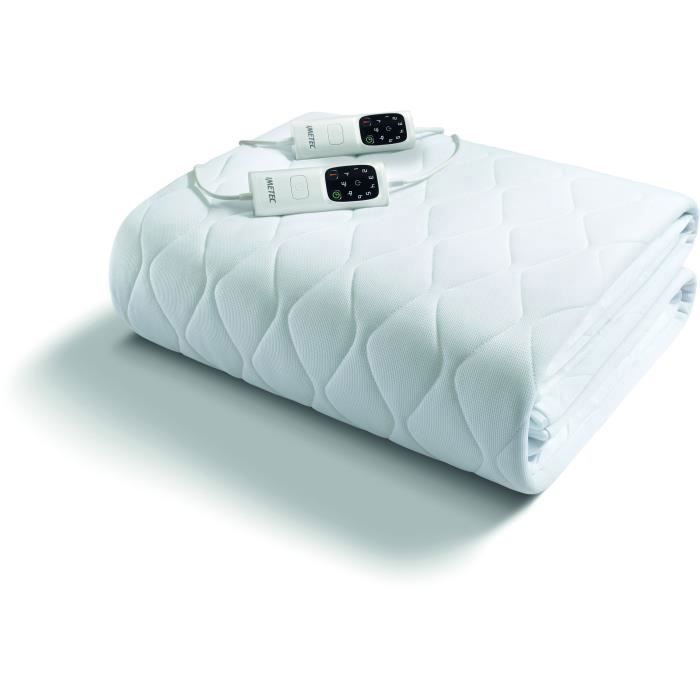 Surmatelas Chauffant - Imetec - 2 Places Adapto Maxi, 195x165 cm - 6 Températures - Tissu Hypoallergénique - Température Constante IMETEC