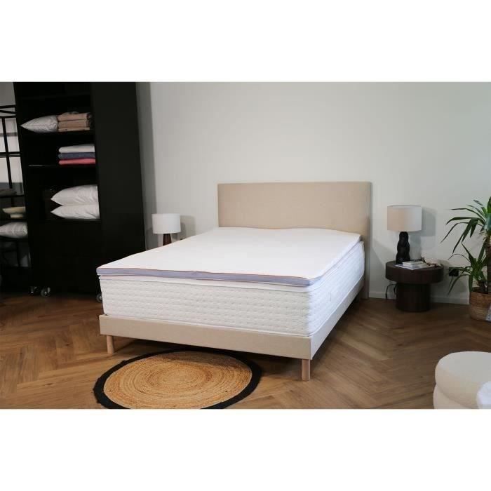 Surmatelas DODO - 140x190 cm - Déhoussable - ERGO LATEX